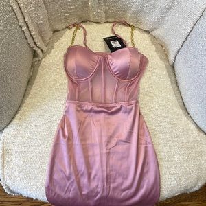 Fashion Nova Sexy in Satin Dress